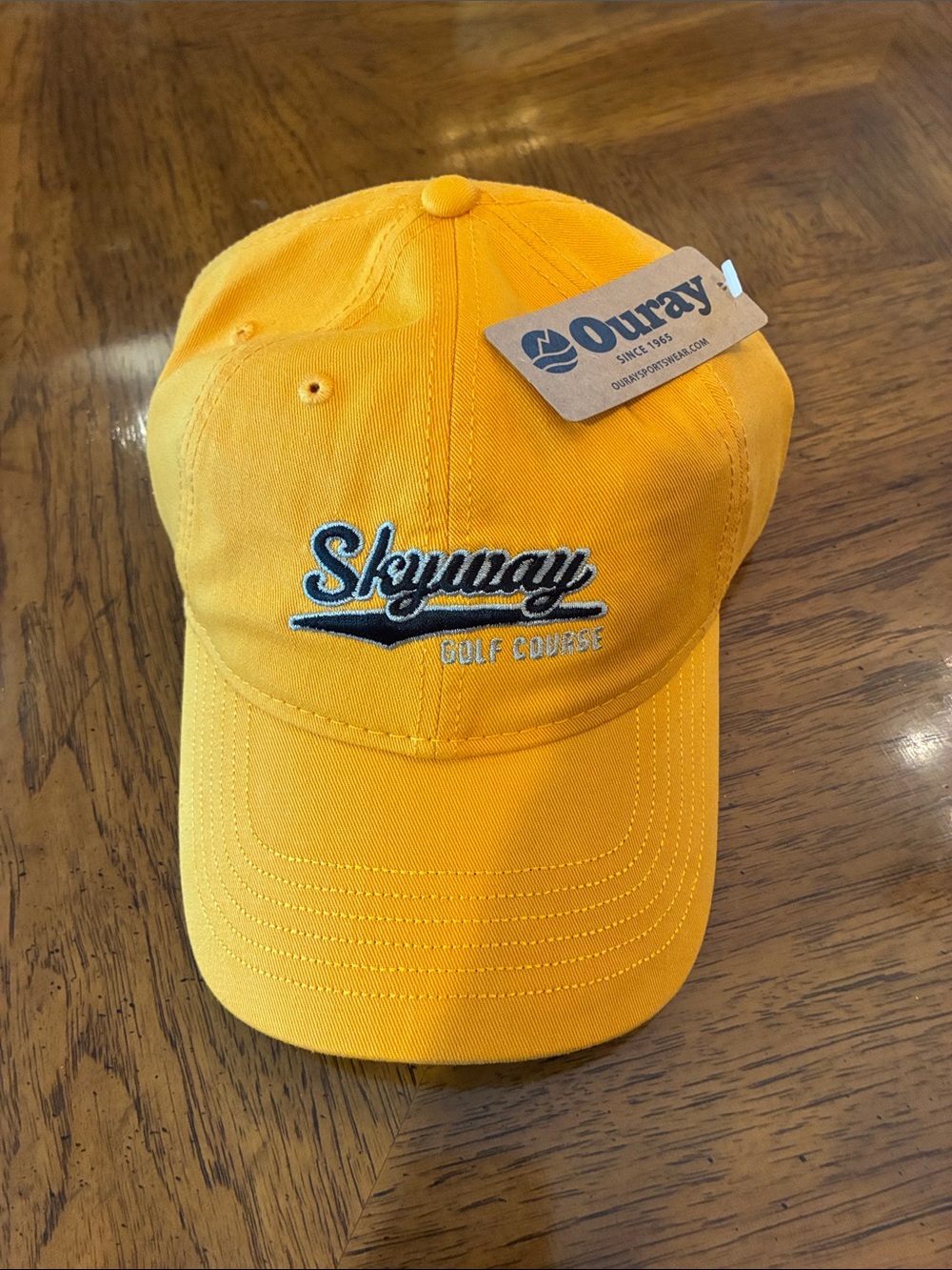 Ouray Golden Yellow Skyway Golf Course Embroidered Cap
